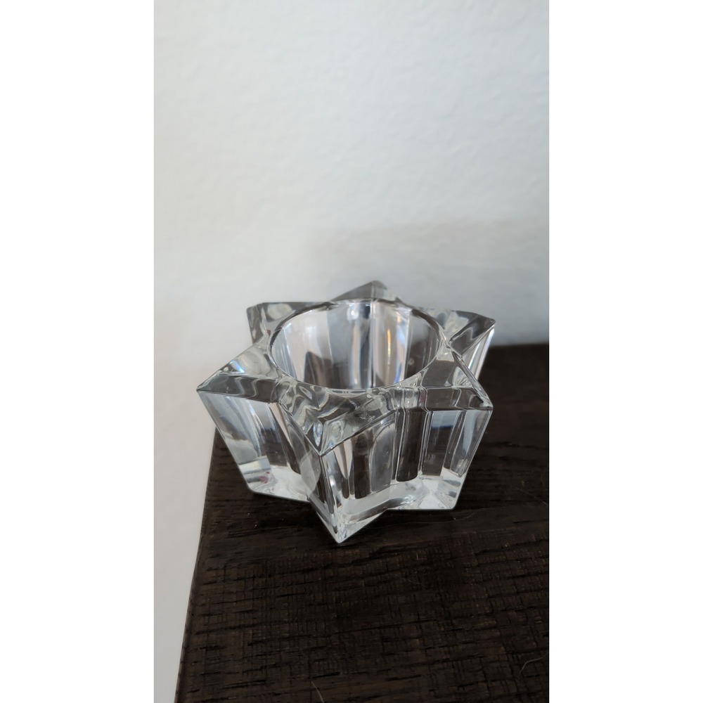 Starbright Votive and Tealight Holder, 24% Leaded Crystal